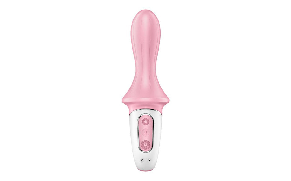 Satisfyer Air Pump Booty 5+ App Controlled Silicone Anal Vibrator Red