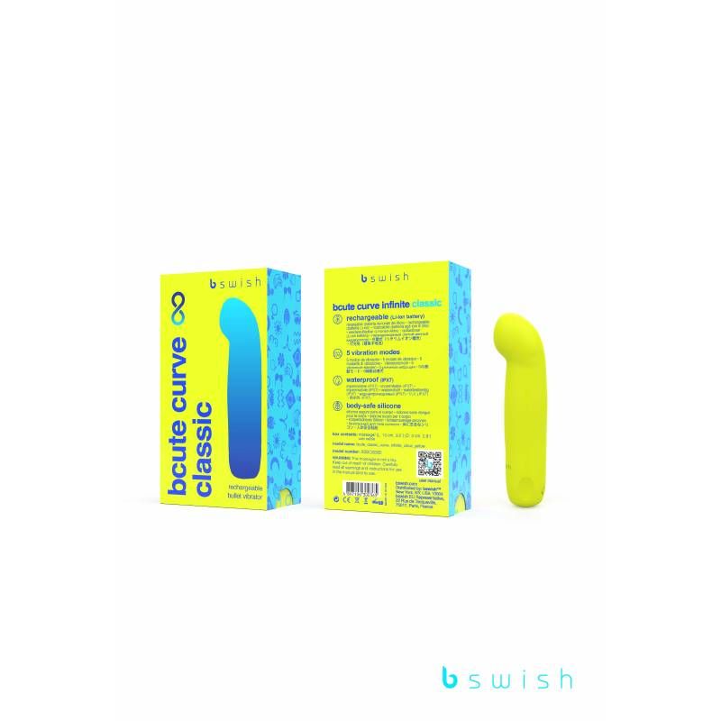 Bswish Bcute Curve Infinite Classic Vibrator Citrus Yellow