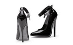 Ellie Shoes 6 Inch Fetish Pump With Lock and Key Black