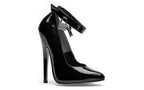 Ellie Shoes 6 Inch Fetish Pump With Lock and Key Black