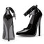 Ellie Shoes Fetish Pump With Lock & Key Black 6 Inch