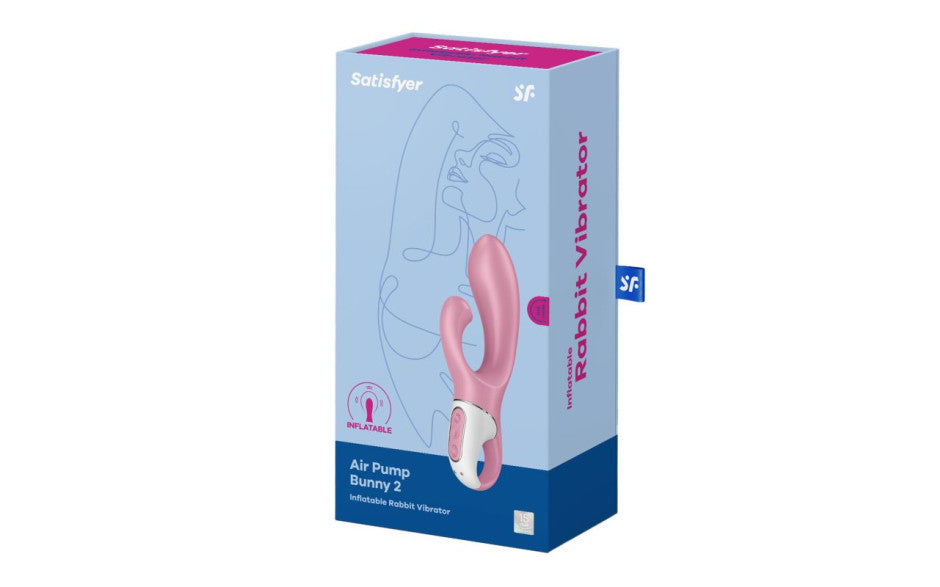 Satisfyer Air Pump Bunny 2 G Spot Rabbit Vibrator Pink