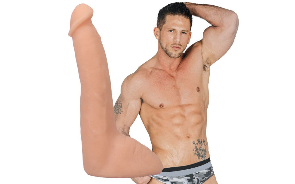 Doc Johnson Signature Cocks Roman Todd Ultraskyn Cock With Removable Vac U Lock Suction Cup 8 Inch Vanilla Secondary image
