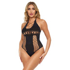 Pink Lipstick Hot To Handle Bodysuit Black
