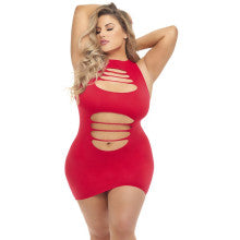 Pink Lipstick Cant Commit Women Clubwear Dress Pink Lipstick
