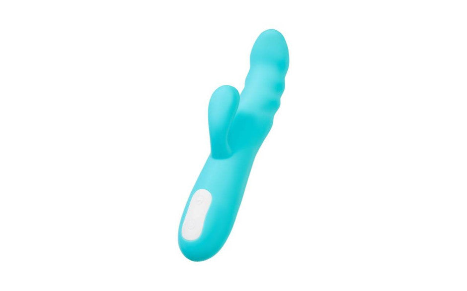 JOS Merry Swirl 10 Function Rotating Shaft Rabbit Vibrator Blue Main image