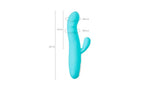 JOS Merry Swirl 10 Function Rotating Shaft Rabbit Vibrator Blue