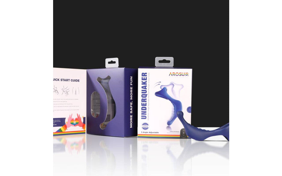 Arosum Underquaker Vibrating Anal Plug With Cock Ring & Remote Main image