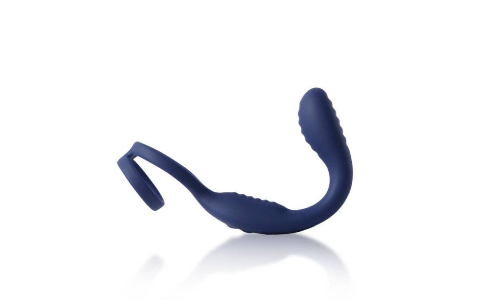 Arosum VibraDuo Vibrating Anal Probe & Perineum Stimulator With Cock Ring