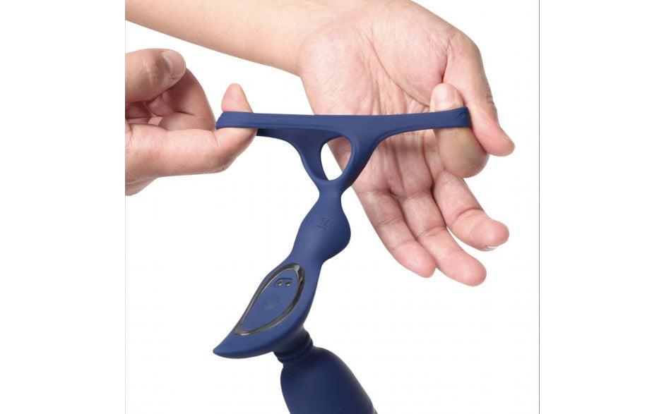 Arosum Ring n Rear Dual Thrusting Anal Probe With Cock Ring & Remote
