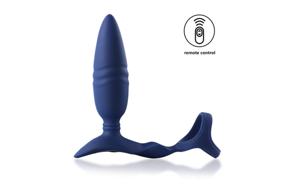 Arosum Ring n Rear Dual Thrusting Anal Probe With Cock Ring & Remote Main image