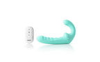 Arosum VibraTwin Remote Controlled Rechargeable Come Hither Strapless Strap On