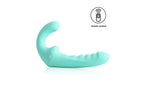 Arosum VibraTwin Remote Controlled Rechargeable Come Hither Strapless Strap On