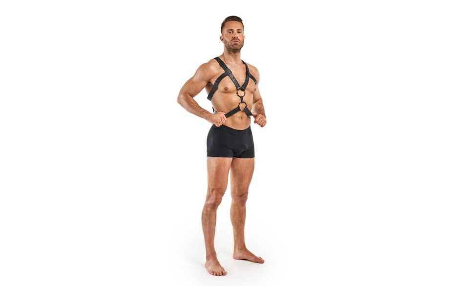 Bedroom Fantasies Rocco BDSM Play Harness Black