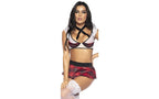 Mapale 4 Piece Sexy Schoolgirl Costume M / L Mapale