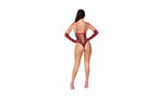 Dreamgirl Womens Teddy With Gloves Burgundy Dream Girl Lingerie