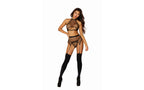 Dreamgirl Lingerie Women Bralette Garter Belt With G String Set Black Dream Girl Lingerie