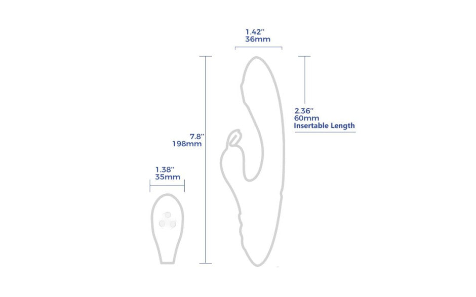 Arosum G Rabbit Rotating G Spot & Clitoral Vibrator