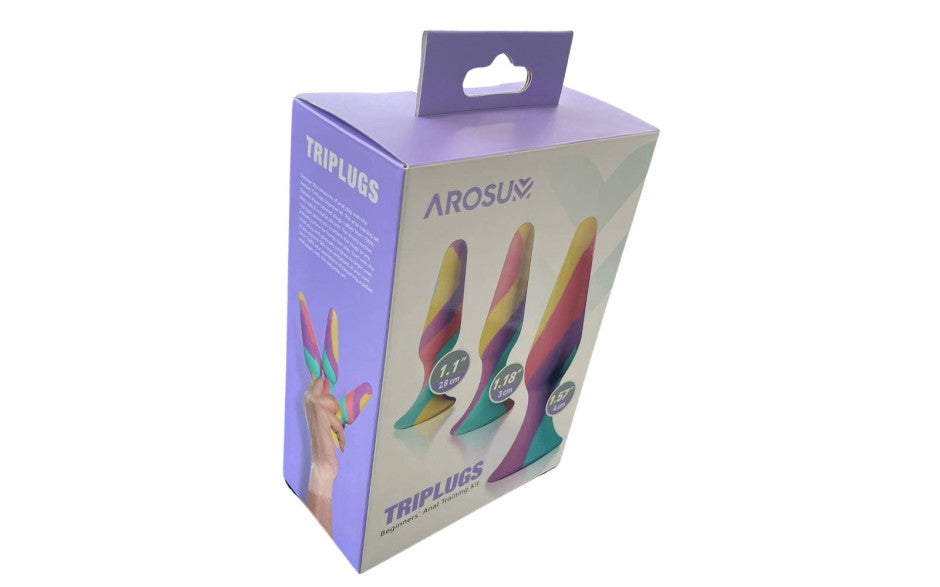 Arosum TriPlugs Silicone Anal Training Kit 3 Piece
