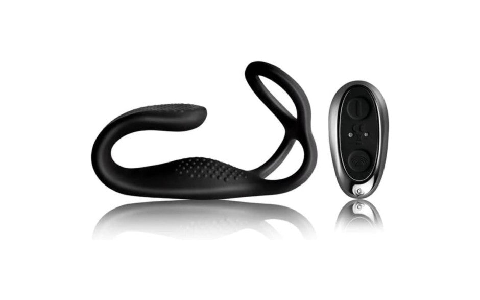 Rocks Off The Vibe Dual Stimulation Pleasure Set Cock Balls & Anal Stimulator
