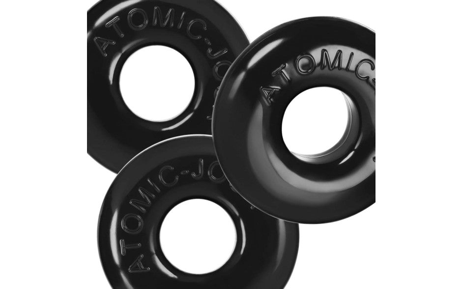 OxBalls Ringer Max Cock Ring Set 3 Piece Black Main image