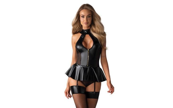 Obsessive Hot Womens Corset With Panties Black