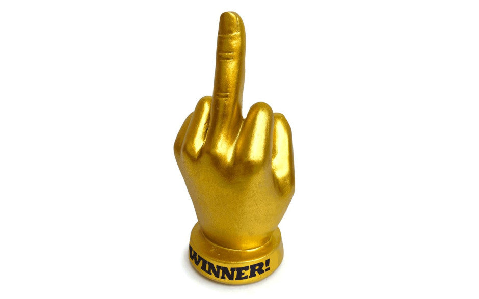 Little Genie Genie Golden FU Finger Novelty Trophy Main image
