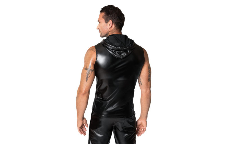 Noir Handmade Frenzy Super Stylish Sleeveless Hoodie
