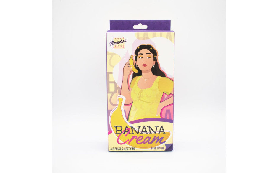 Natalies Toy Box Banana Cream Air Pulse G Spot Vibrator