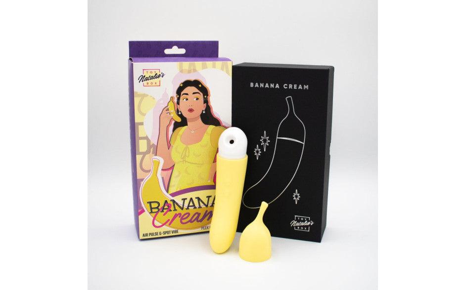 Natalies Toy Box Banana Cream Air Pulse G Spot Vibrator