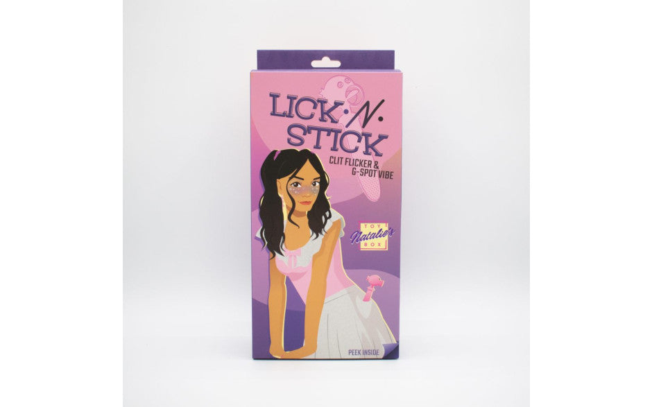 Natalies Toy Box Lick N' Stick Clit Flicker G Spot Vibrator