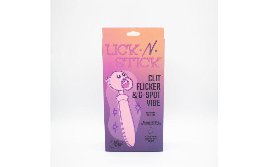 Natalies Toy Box Lick N' Stick Clit Flicker G Spot Vibrator