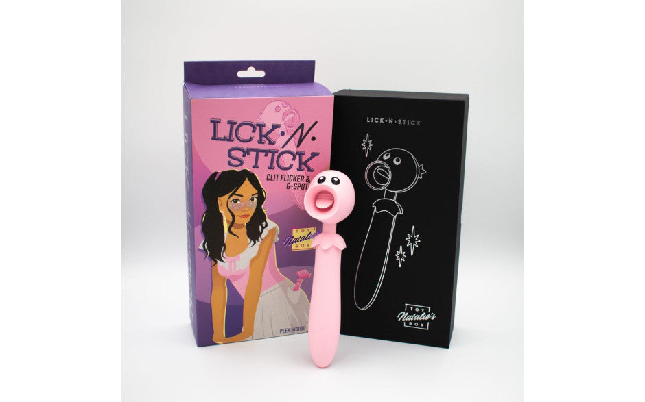 Natalies Toy Box Lick N' Stick Clit Flicker G Spot Vibrator