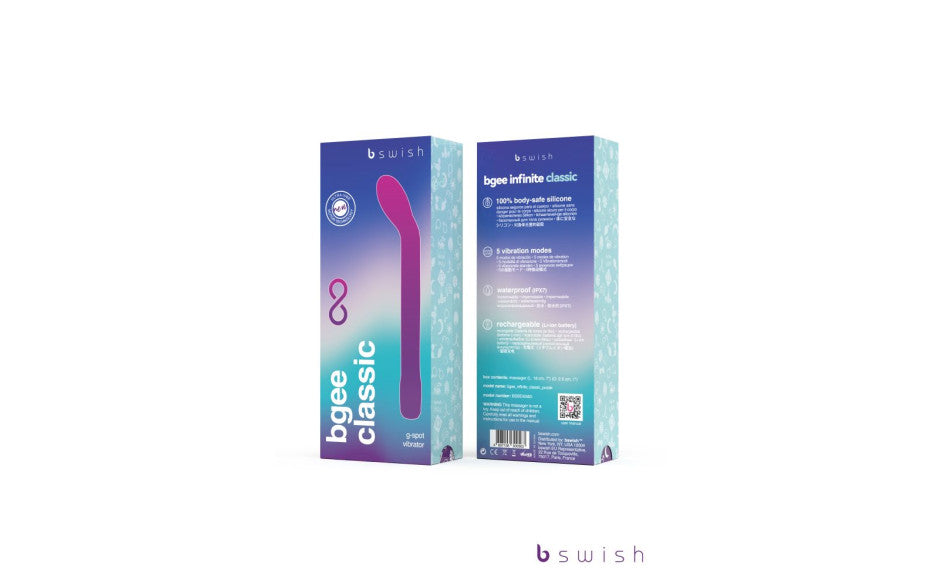 B Swish Bgee Infinite Classic Rechargeable G Spot Vibrator
