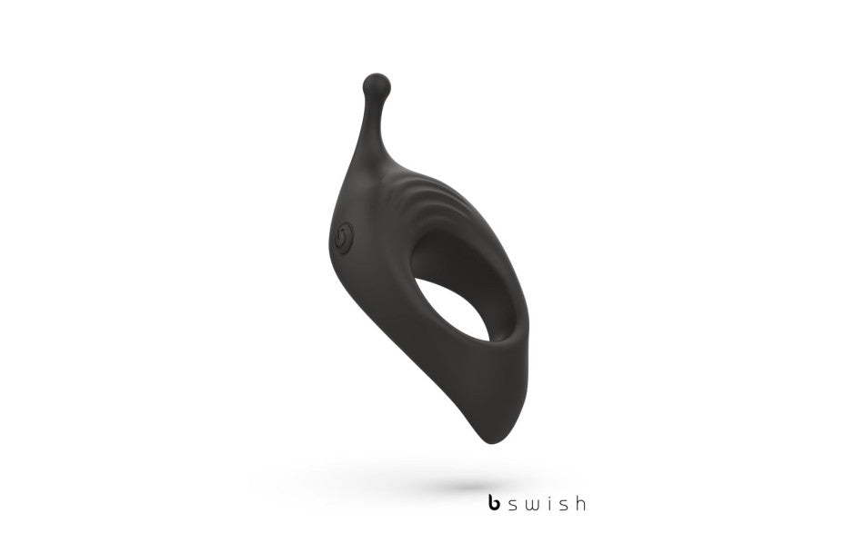 B Swish BCharmed Rhythm Infinite Deluxe Vibrating Cock Ring Black Main image