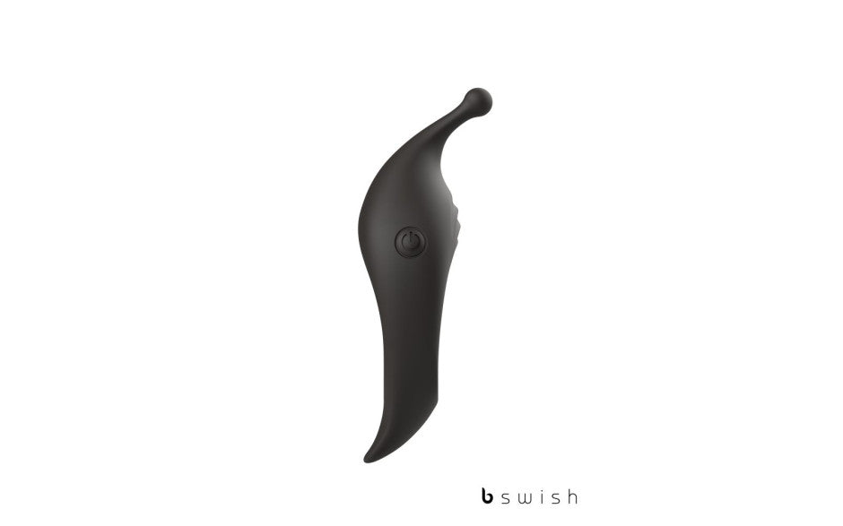 B Swish BCharmed Rhythm Infinite Deluxe Vibrating Cock Ring Black Secondary image