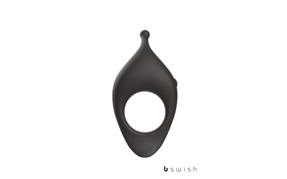 B Swish BCharmed Rhythm Infinite Deluxe Vibrating Cock Ring Black