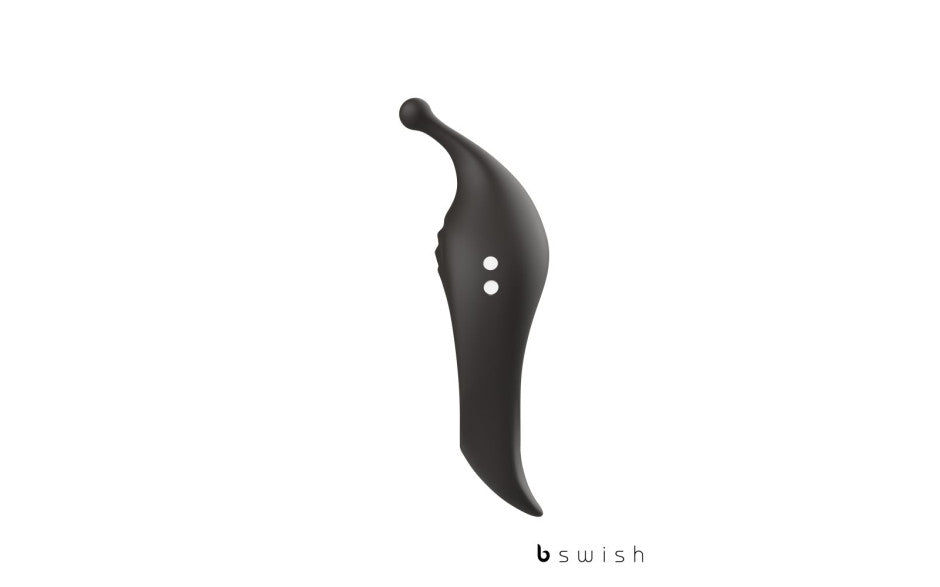 B Swish BCharmed Rhythm Infinite Deluxe Vibrating Cock Ring Black