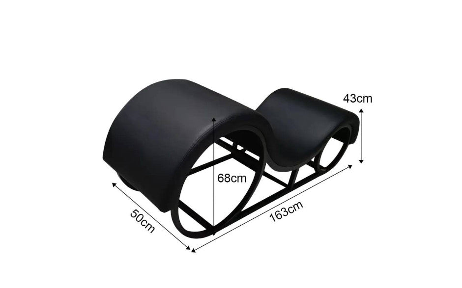 Daytona Kama Sutra Mebon Chaise Love Lounge With Metal Frame & LED Secondary image