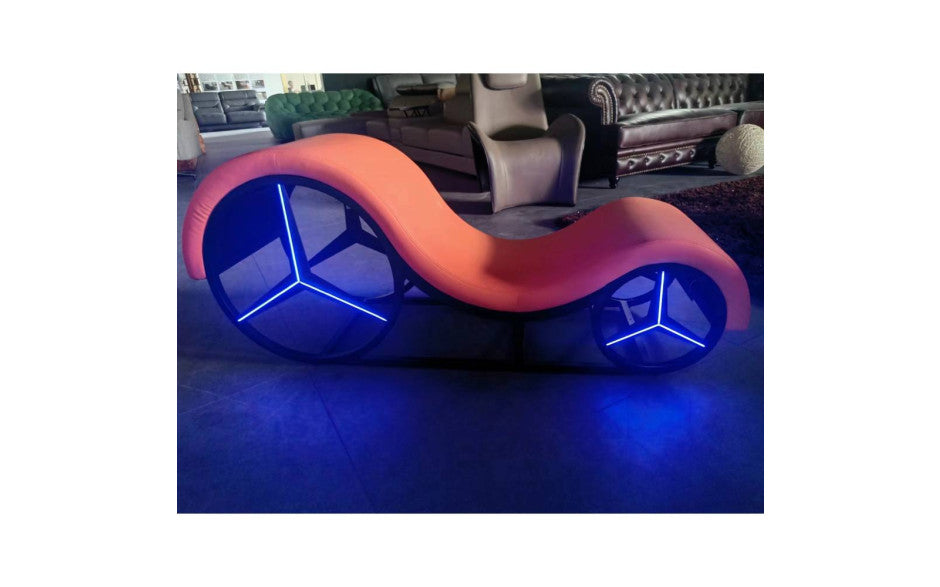 Daytona Kama Sutra Mebon Chaise Love Lounge With Metal Frame & LED Daytona
