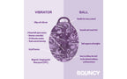 Bouncy Bliss Flow Inflatable Sit On Massager Vibrator