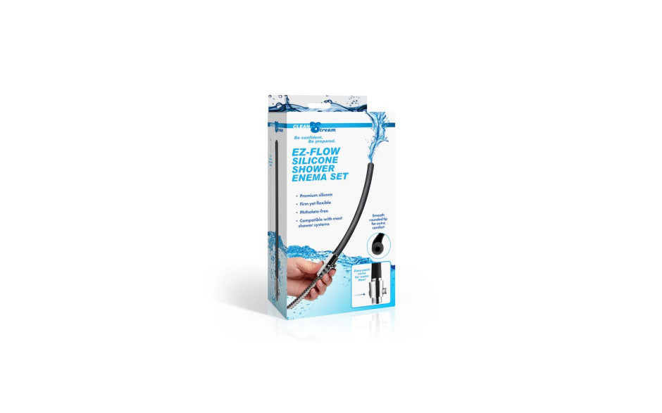XR Brands CleanStream EZ Flow Silicone Shower Enema Set