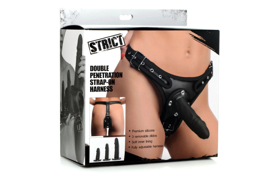XR Brands Strict Double Penetration Strap On Harness Main image