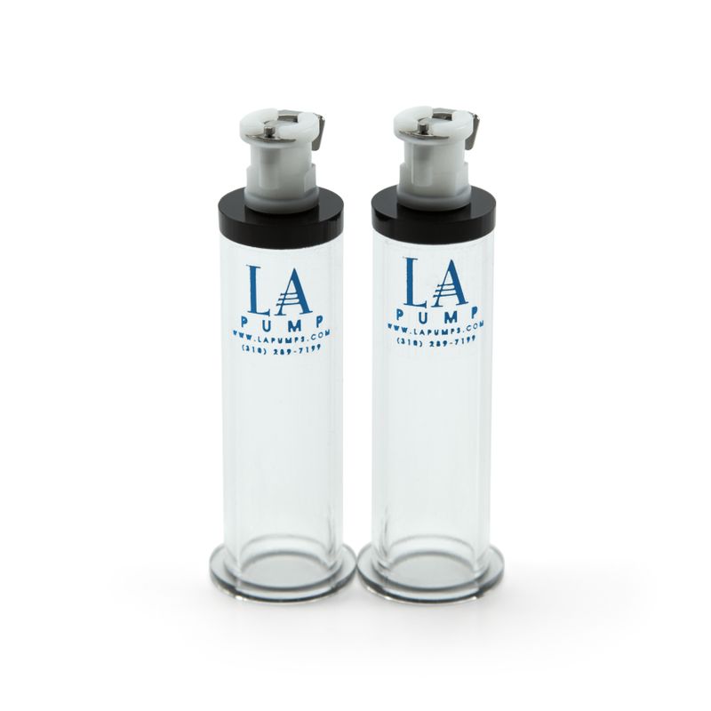 LA Pump Nipple Enlargement Cylinders Pair 16mm