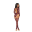 Dreamgirl Teddy Body Stocking Burgundy One Size