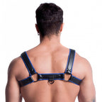 Sport Fucker Vegan Bulldog Harness Black / Blue M / L
