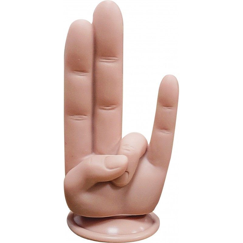 Hott Products Finger Fest The Shocker Dildo Flesh