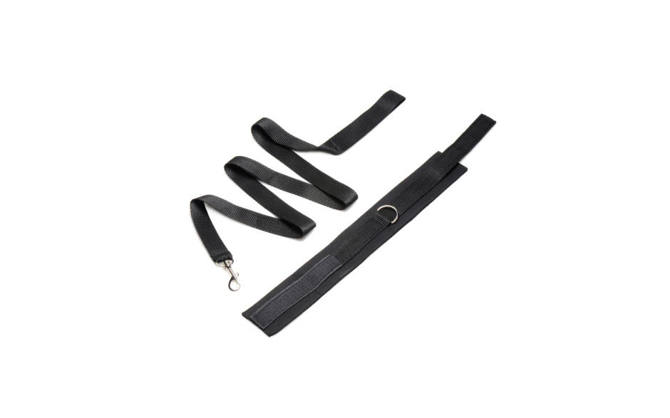 XR Brands Frisky Neoprene Collar & Leash Set Black