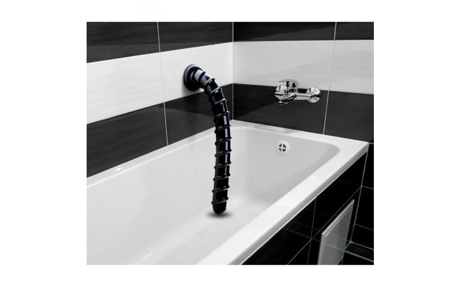 XR Brands Hosed Swirl Thick Anal Snake Large Dildo 18 Inch Secondary image