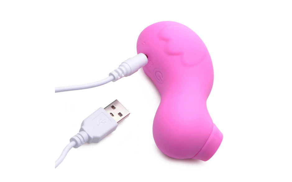 XR Brands Shegasm Sucky Ducky Silicone Clitoral Stimulator Pink